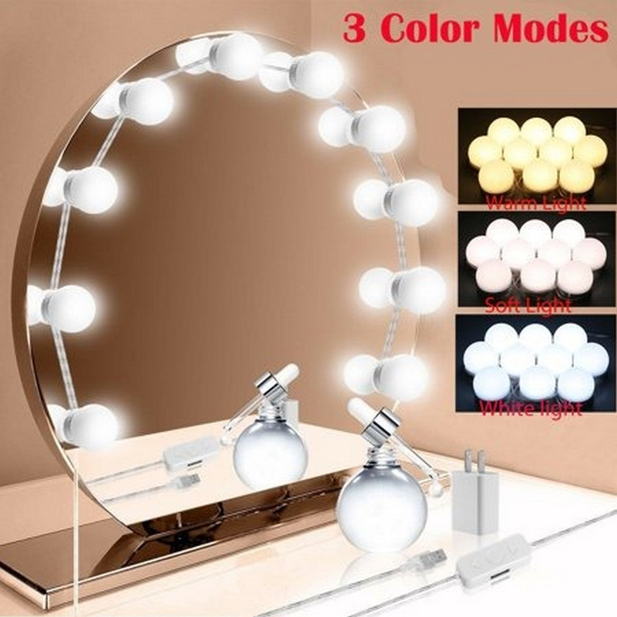 Hight Quality 3 MODES VANITY MIRROR LIGHTS