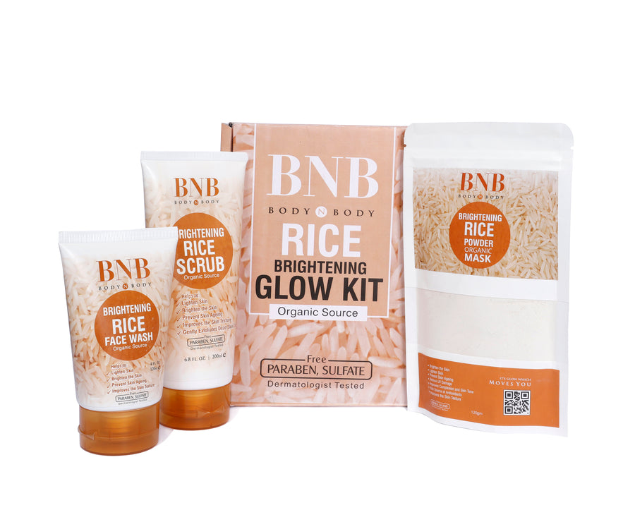 BNB Rice Brightening Glow Kit 3in1