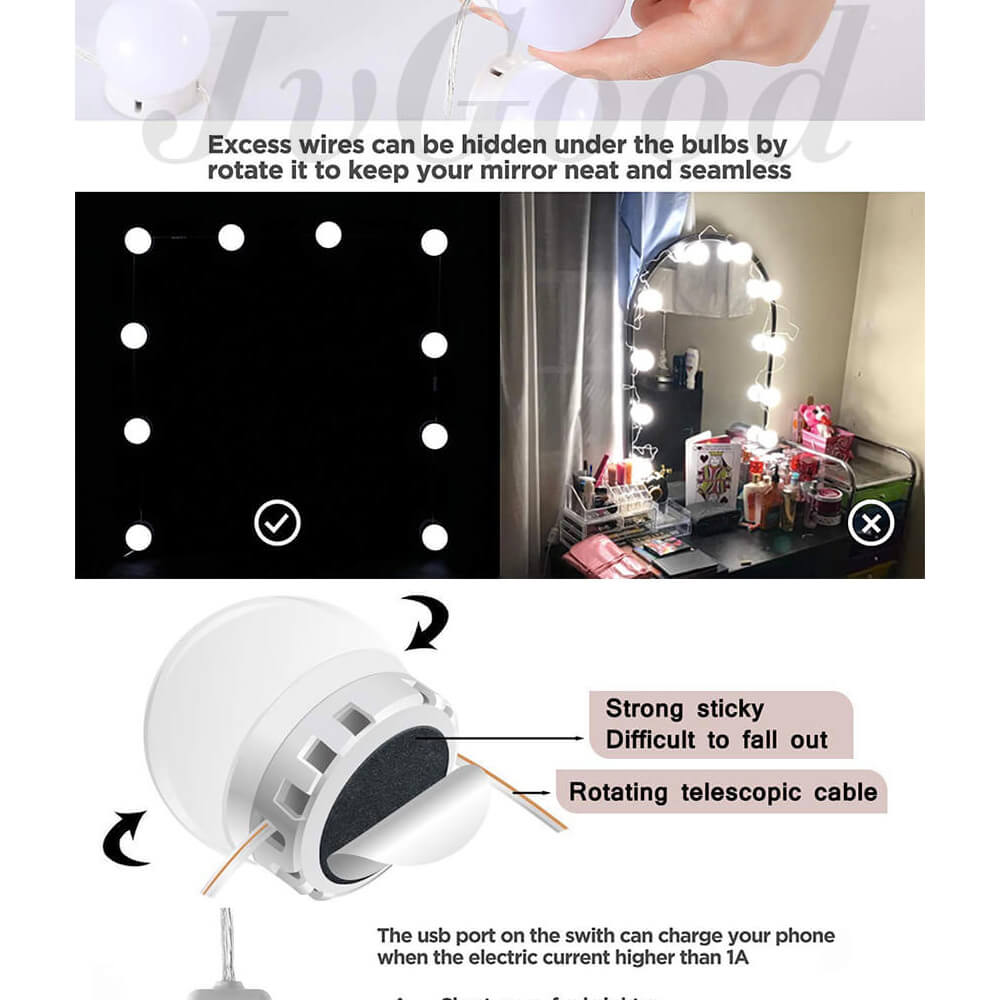 Hight Quality 3 MODES VANITY MIRROR LIGHTS