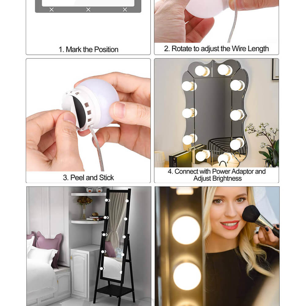 Hight Quality 3 MODES VANITY MIRROR LIGHTS