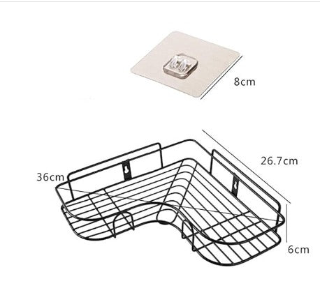 Triangular Corner Metal Washroom / Kitchen Stand- Multi Purpose Stand