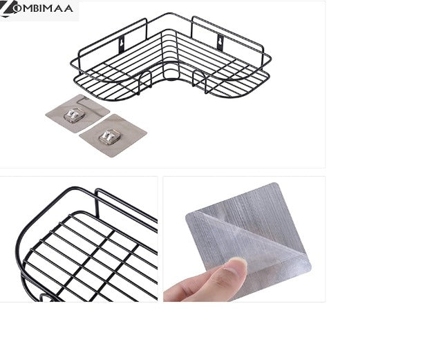 Triangular Corner Metal Washroom / Kitchen Stand- Multi Purpose Stand