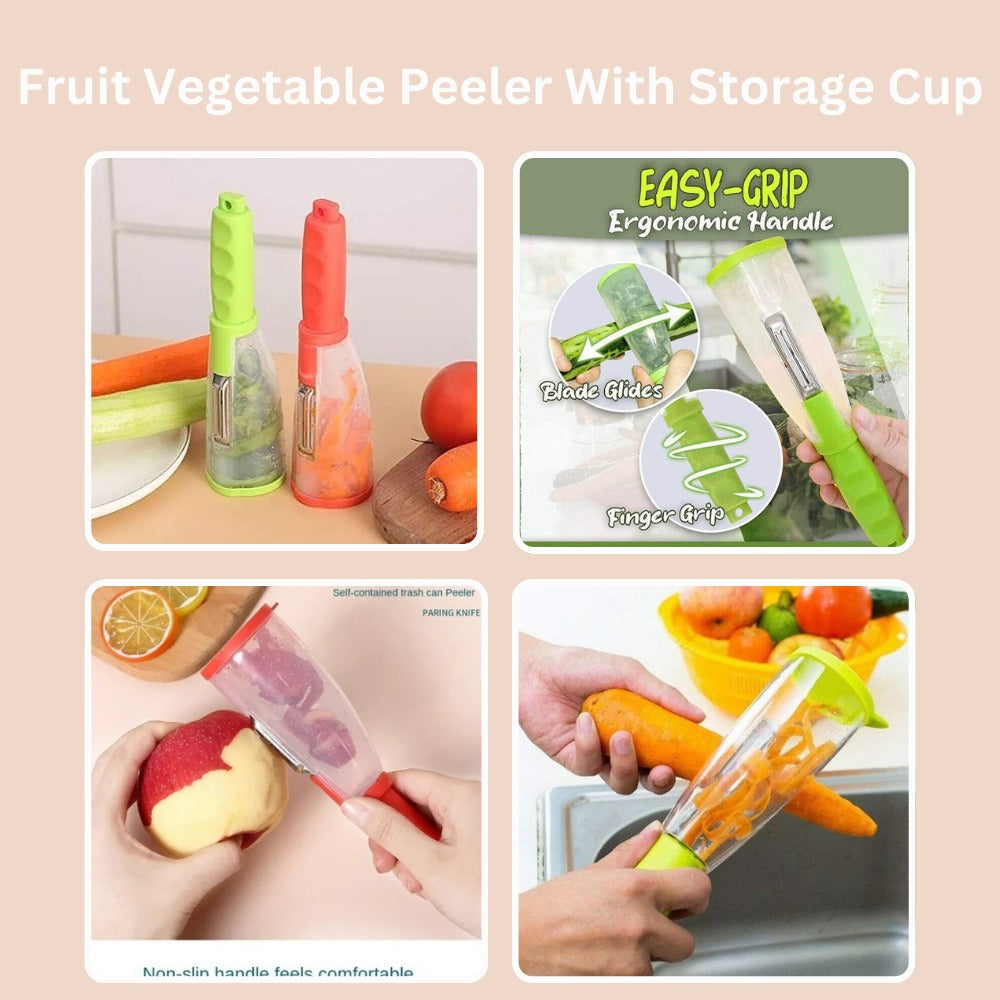 Multi-Fruit Vegetable peeler 3 In 1 with storage box peeling knife