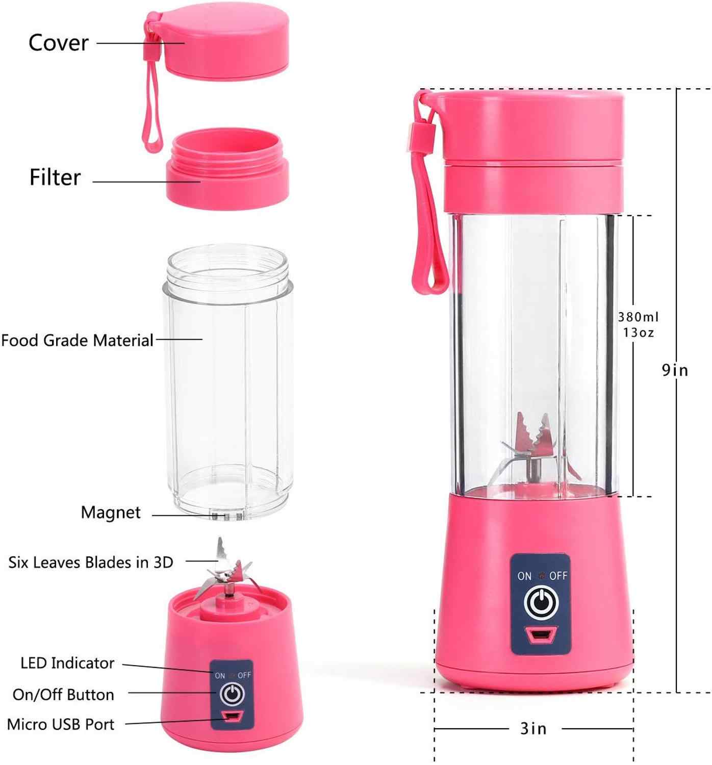 Portable Electric Blender Mini Fruit Juice Mixer