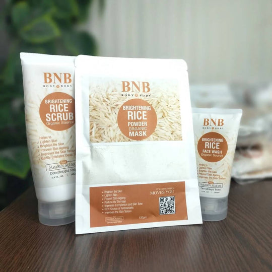 BNB Rice Brightening Glow Kit 3in1